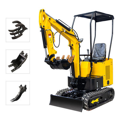 1200 kg Japon Moteur Crawler Mini Excavator Trois cylindres refroidi à l'eau