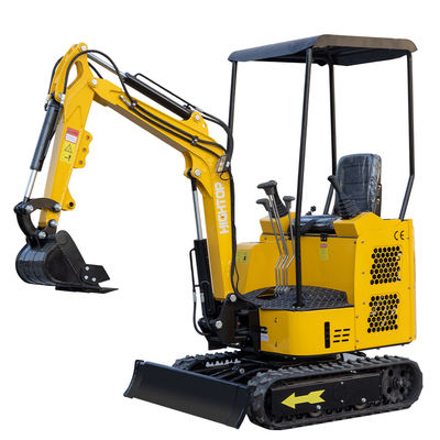 Plein pilote hydraulique Hightop Mini Excavator 1,5 Ton Mini Digger Double Cylinder