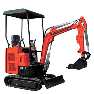 1500 kg Excavateur mini-crawler efficace Vitesse de rotation 11 tours 0,04 m3 Capacité du seau