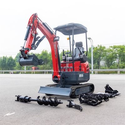 12 tours par minute vitesse de balancement 1800 kg mini excavateur hydraulique