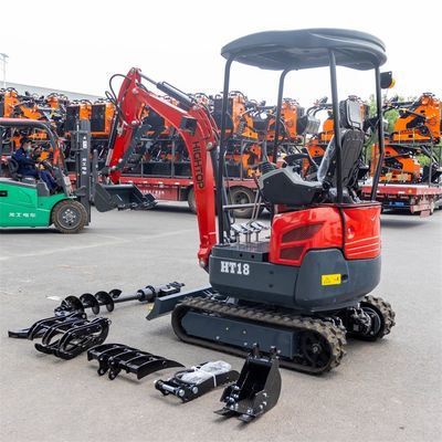 Moteur de marque d'importation Mini excavateur hydraulique de 1800 kg avec voie rétractable
