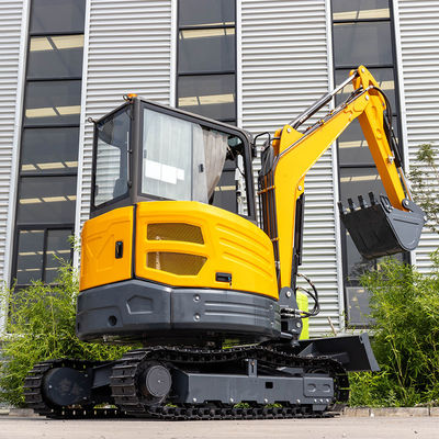 Système sensible à la charge Excavatrice à rampe compacte avec contrôle hydraulique du pied et conception vraiment sans queue