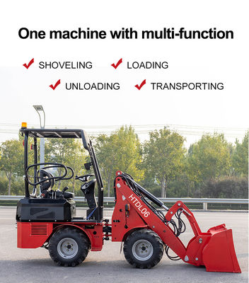 Chargeur haute roue refroidi à l'eau 7.5KN Effort de traction Équipé d'un moteur D1105