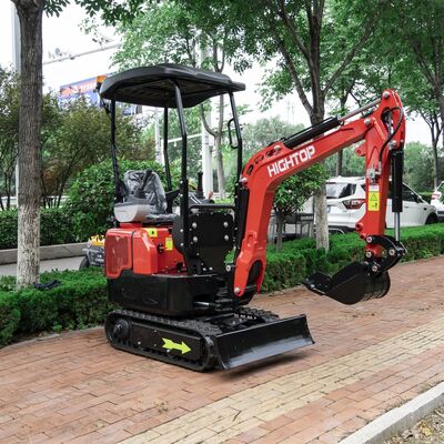 HT12G Mini-excavatrice à chenille de 1,2 tonne avec moteur Kubota Z482 et conception compacte pour les espaces restreints